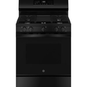 GE® 30" Free-Standing Gas Convection Range - Black